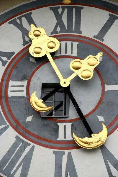 Détail de tour de l'horloge de l'Uhrturm, Graz, Autriche — Photo