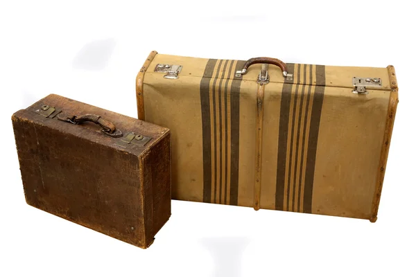 Vintage travel suitcases — Stock Photo, Image
