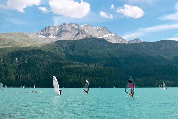 Lake Silvaplana in Switzerland — Stock Photo, Image