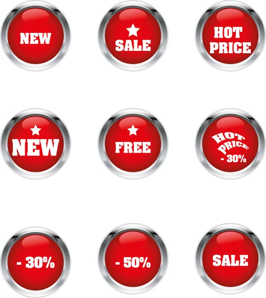 Sale icons — Stock Vector