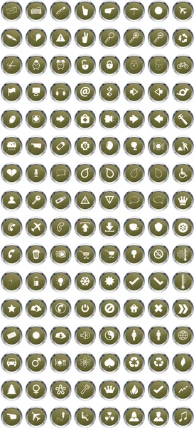 Kantoorpictogrammen — Stockvector