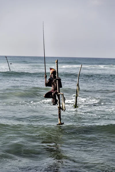 Pescatori inclinati — Foto Stock