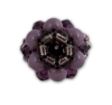 siyah ve Mor Kristal küme ring