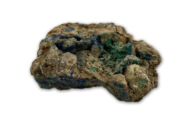 Malachite and azurite minerals clipart