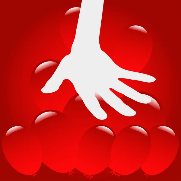 Die Hand — Stockvektor