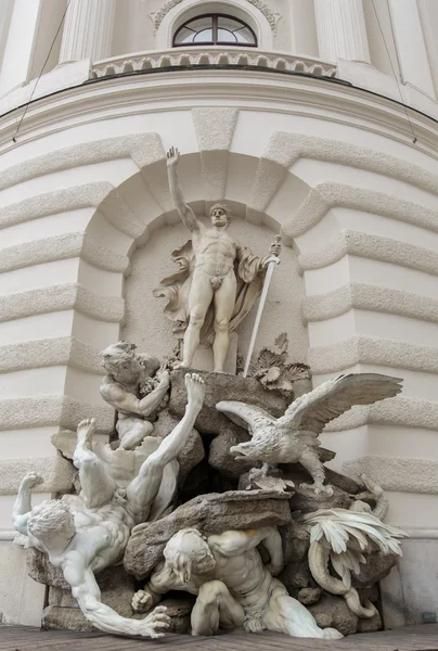 Potere di una fontana marina a Vienna — Foto Stock