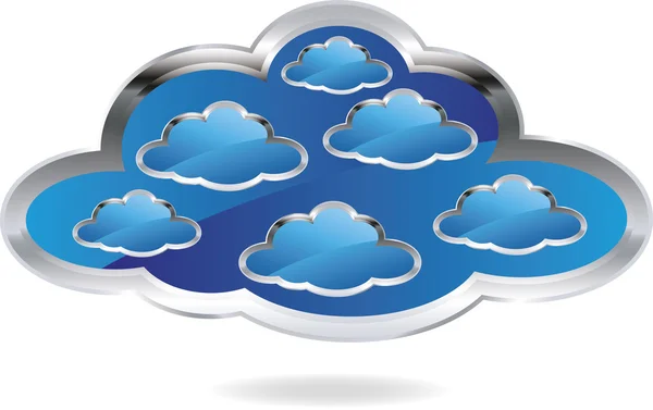 The cloud — Stock Vector
