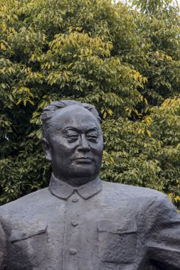 Statue of Chen Yi in Shanghai clipart
