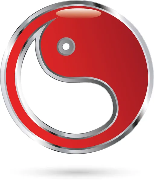 Yin yang icono — Archivo Imágenes Vectoriales