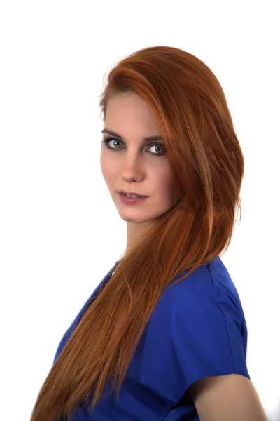 Red hair woman — Stock Photo, Image