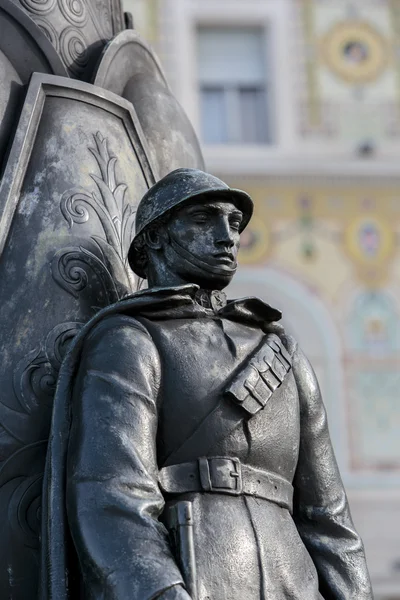 Soldier Statue in Trieste, Italy — Stock Photo, Image