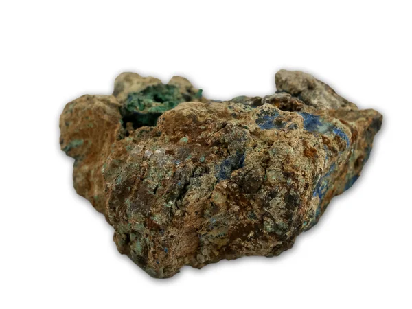 Malachiet en azurite mineralen — Stockfoto