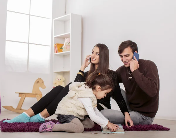 Family in the room — Stock Photo, Image