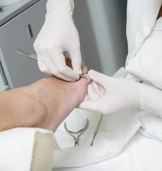 Tratamento da pedicura — Fotografia de Stock