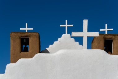 San geronimo şapelde taos pueblo, ABD