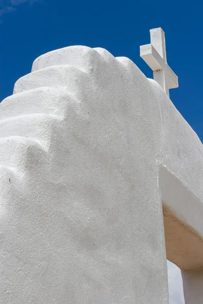 Σαν Τζερόνιμο εκκλησάκι σε taos pueblo, ΗΠΑ — Φωτογραφία Αρχείου