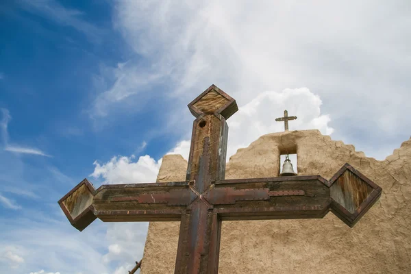 San lorenzo de kétszemélyes templom Új-Mexikóban — Stock Fotó