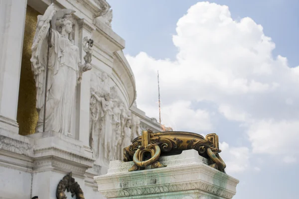 Vittoriano monument in rome, Italië — Stockfoto