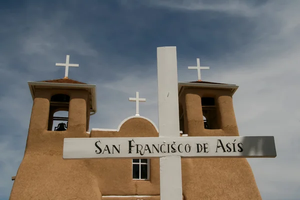 San francisco de asis uppdrag kyrkan i new mexico — Stockfoto