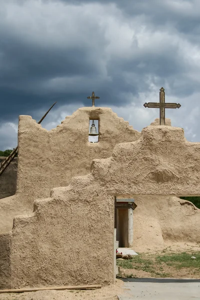 Церковь Святого Лоренцо де Пикуриса в Нью-Мексико — стоковое фото