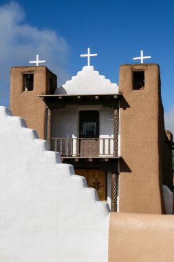 San geronimo şapelde taos pueblo, ABD