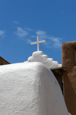 San geronimo şapelde taos pueblo, ABD