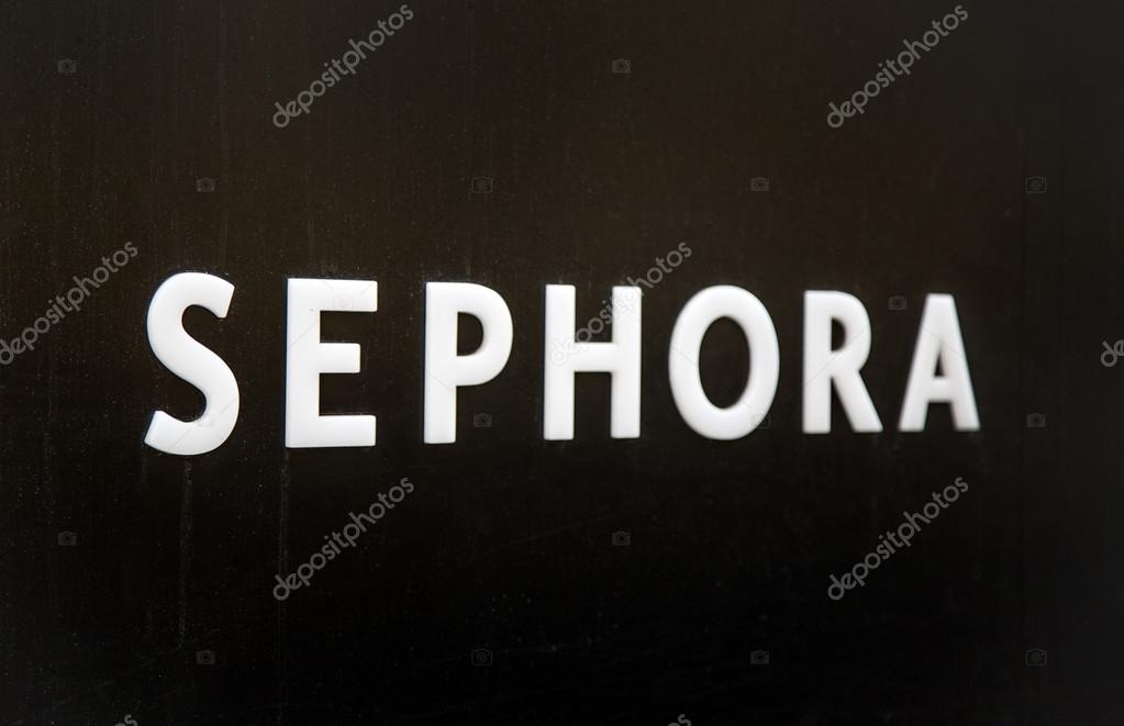 Detail of the Sephora store in Catania. It is a French brand and chain of cosmetics stores founded in Paris in 1970