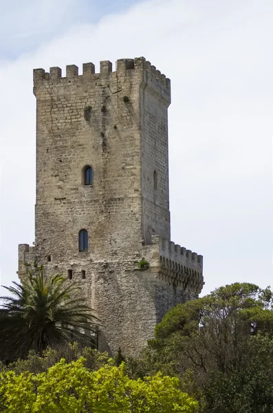 Norman venus castle in erice, sizilien — Stockfoto
