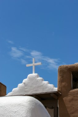 San geronimo şapelde taos pueblo, ABD