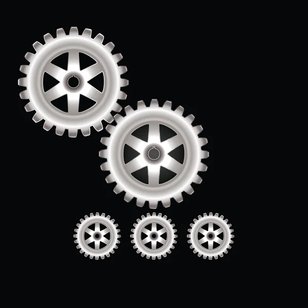 The gears — Stock Vector