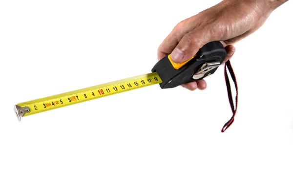 Hand with Measuring tape — Stock Photo, Image