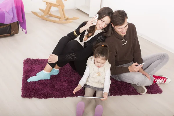 Family in the room — Stock Photo, Image