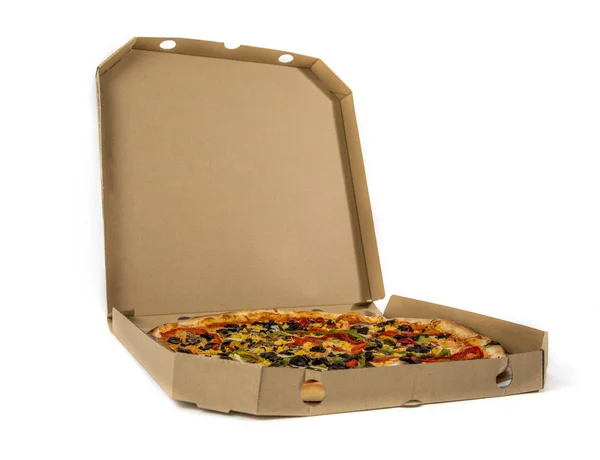 Pizza dans la boîte — Photo