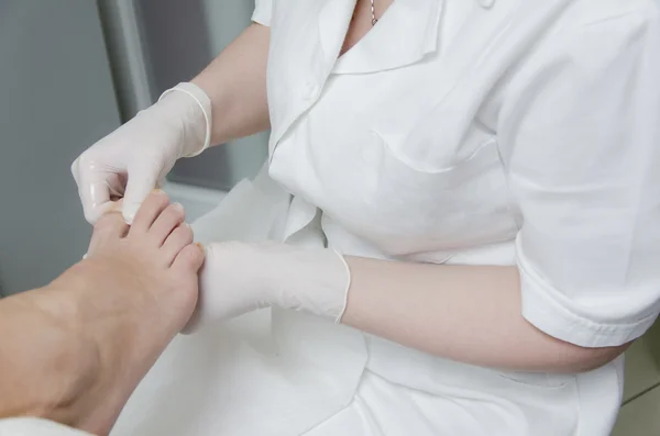 Tratamento da pedicura — Fotografia de Stock