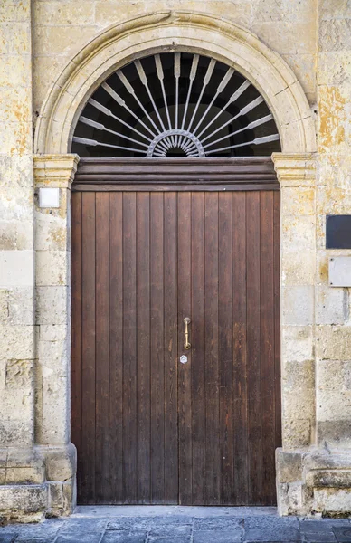 Porta marrom — Fotografia de Stock