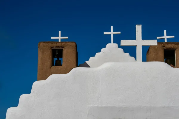 San geronimo 教堂在 taos 普韦布洛，美国 — 图库照片