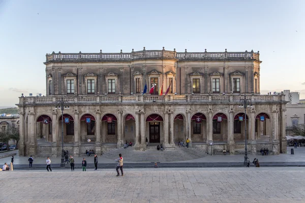 Palazzo ducezio w noto, Włochy — Zdjęcie stockowe