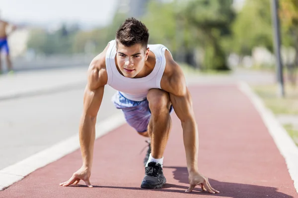 Atletismo hombre — Foto de Stock