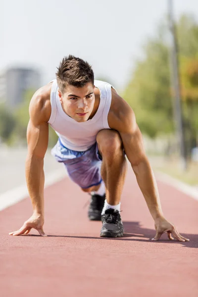 Athletics man — Stock Photo, Image