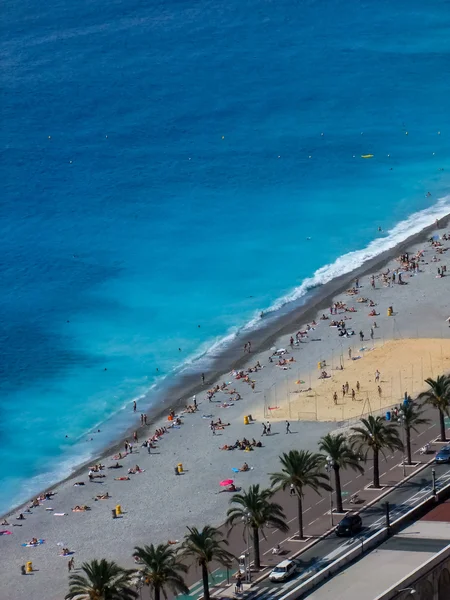 Praia em Nice, França — Fotografia de Stock