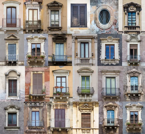 Sicilya--dan pencere eşiği — Stok fotoğraf