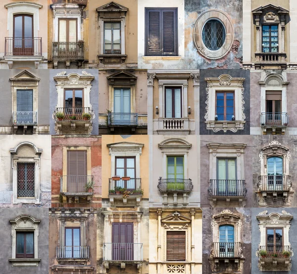 Windows från Sicilien — Stockfoto