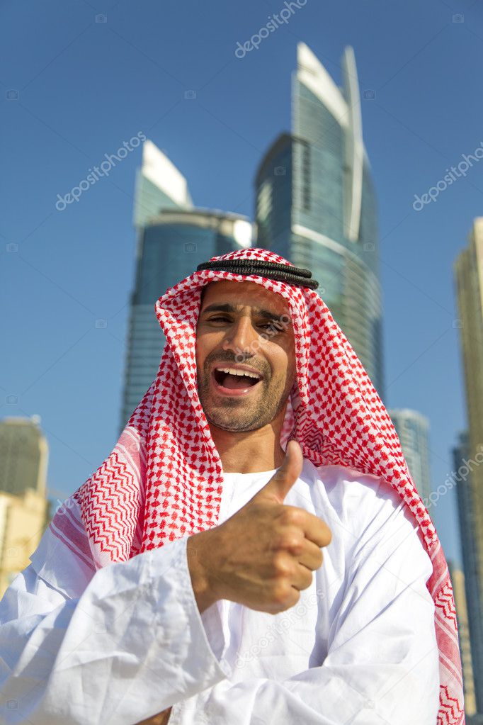 Portrait of the young arabian business man