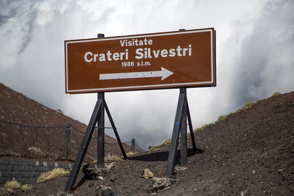 Silvestri crateri na Sicílii, Itálie — Stock fotografie