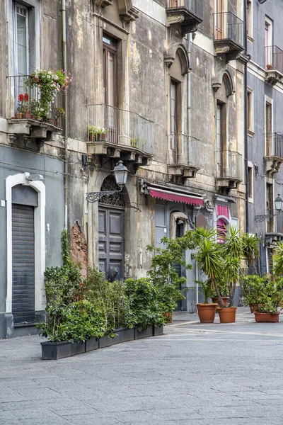 Ulica w catania, Włochy — Zdjęcie stockowe