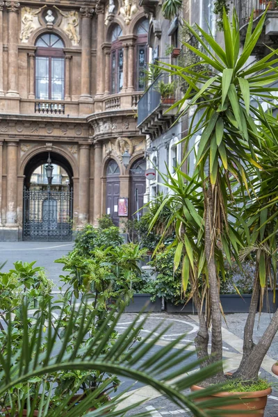 Straße in catania, italien — Stockfoto