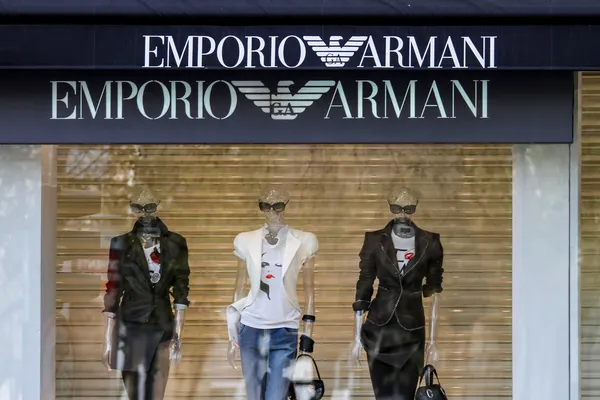 Armani shop — Stock Photo, Image