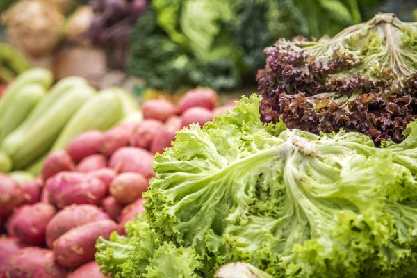 Verduras frescas en el mercado —  Fotos de Stock