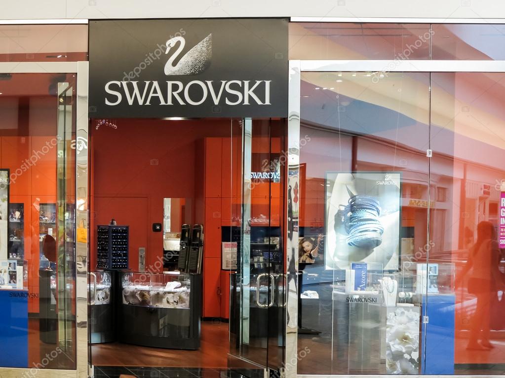 Swarovski shop in Denver. It is an Austrian producer of luxury cut lead glass (