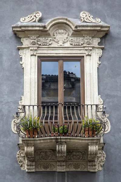 Eski Sicilyalı penceresi — Stok fotoğraf